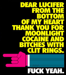 Yes, thank you, oh Dark One.